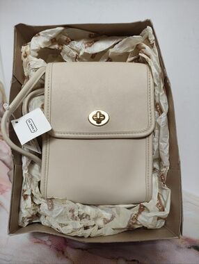 NWT Vintage Coach 9893 Scooter Bag Bone MISSING HANG TAG